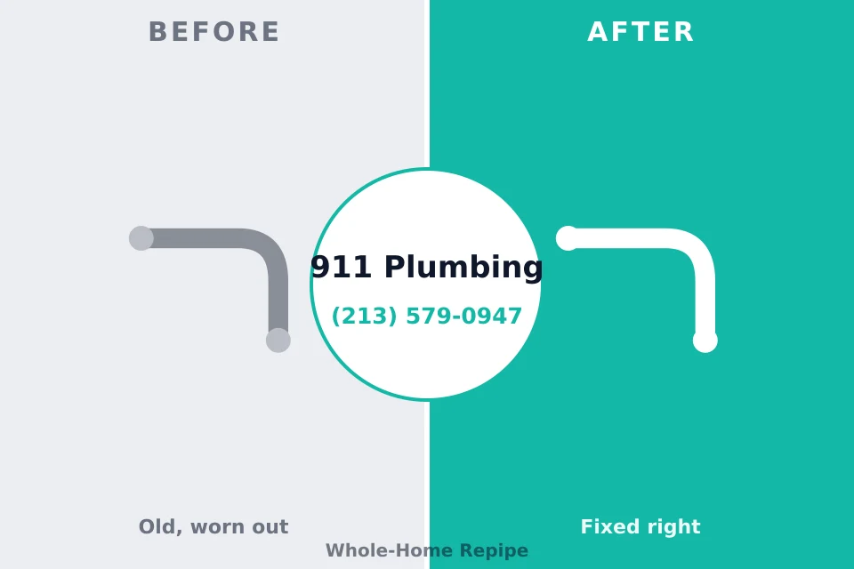 Before and after: plumbing company Shallotte, NC